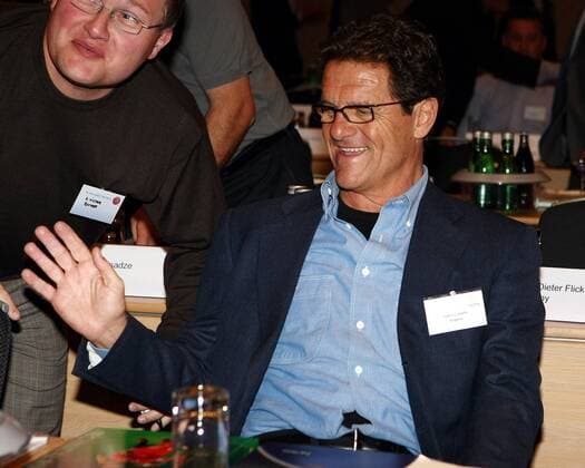Nationaltrainer Fabio Capello (England) während der UEFA Konferenz der europäischen Nationaltrainer 2008 in Wien -  Fußball Herren UEFA Konferenz europäischer Nationaltrainer 2008, Tagung, Versammlung, Kongress Einzelbild Nationalteam Wien Freude,