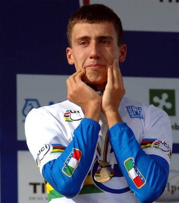 Adriano Malori (Italien) - U23 Straßenradsport Weltmeister 2008 in Varese Radsport WM Herren WM 2008, U23, U 23, Junioren, Nachwuchs, Straßenradsport, Straße, Rad, Einzelbild Zeitfahren, Einzelzeitfahren Varese