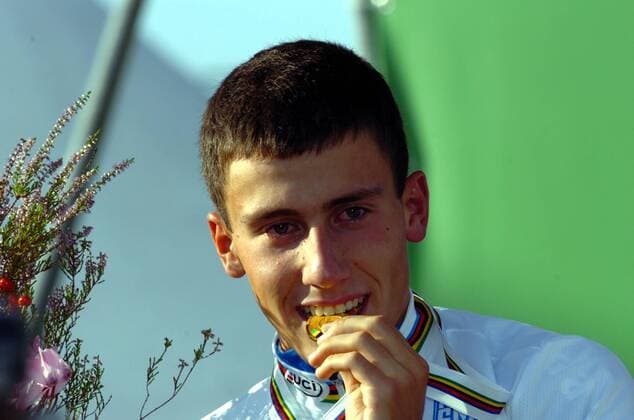 Adriano Malori (Italien) - U23 Weltmeister im Einzelzeitfahren der Straßenradsport WM 2008 in Varese -  Radsport WM Herren WM 2008, U23, U 23, Junioren, Nachwuchs, Straßenradsport, Straße, Rad, Einzelbild Zeitfahren Einzelzeitfahren Varese