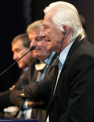 Nationaltrainer Karel Brückner (Österreich) während der Konferenz der europäischen Nationaltrainer 2008 -  Fußball Herren 8. UEFA Konferenz der europäischen Nationaltrainer 2008, Tagung, Kongress, Versammlung Einzelbild Wien