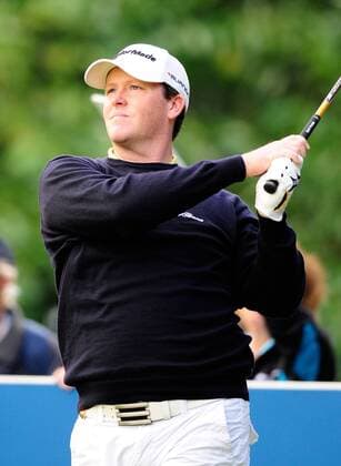 Marcus Fraser (Australien) - EDITORIAL USE ONLY. No use with unauthorised audio, video, data, fixture lists, club league logos or live services. Online in-match use limited to 120 images, no video emulation. No use in betting, games or single club league player publications. Golf Herren The Quinn Direct British Masters 2008, European PGA Tour Einzelbild The Belfry Sutton Coldfield