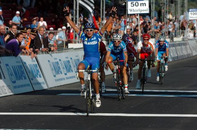 Fabio Andres Duarte Arevalo (Kolumbien) - U23 Weltmeister 2008 -  Radsport Herren U23 WM 2008, U 23, Straßenradsport, Straße, Rad, Nationaltrikot, Gruppe Varese Freude,