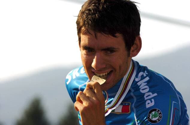Simone Ponzi (Italien) belegt Platz 2 bei der U23 WM 2008 -  Radsport Herren U23 WM 2008, U 23, Straßenradsport, Straße, Rad, Porträt Varese Freude,