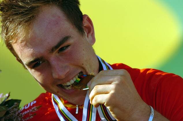 John Degenkolb (Deutschland) belegt Platz 3 bei der U23 WM 2008 -  Radsport Herren U23 WM 2008, U 23, Straßenradsport, Straße, Rad, Porträt Varese Freude,