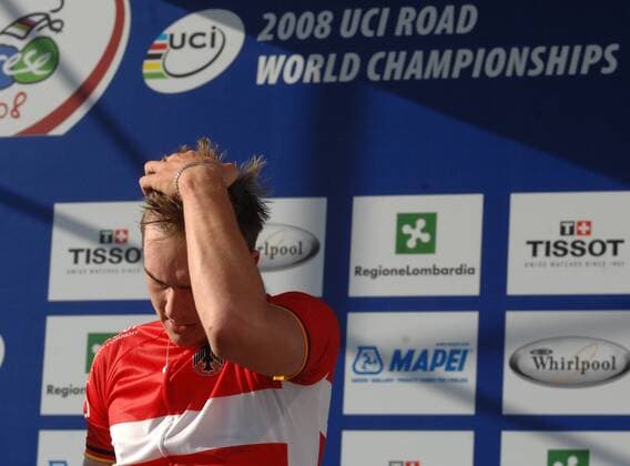 John Degenkolb (Deutschland) belegt Platz 3 bei der U23 WM 2008 Radsport Herren U23 WM 2008, U 23, Straßenradsport, Straße, Rad, Einzelbild Varese