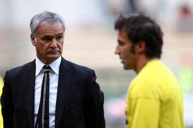 Trainer Claudio Ranieri (li.) und Alessandro del Piero (beide Juventus Turin) enttäuscht -  Fußball Herren Serie A 2008 2009, 1. Italienische Liga, Juventus Turin, Juve Gruppe Genua