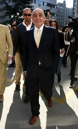 Vizepräsident Adriano Galliani (AC Mailand) erscheint zum Treffen des italienischen Ligaverbandes Lega Calcio in Mailand -  Fußball Herren Serie A 2008 2009, 1. Italienische Liga, Lega Calcio, Milan Gruppe Mailand