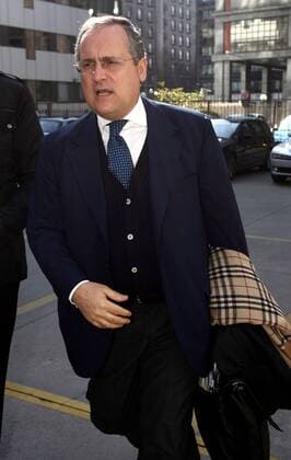 Präsident Claudio Lotito (Lazio Rom) anlässlich des Treffens des italienischen Ligaverbandes Lega Calcio in Mailand -  Fußball Herren Serie A 2008 2009, 1. Italienische Liga, Lega Calcio, Treffen Einzelbild Mailand