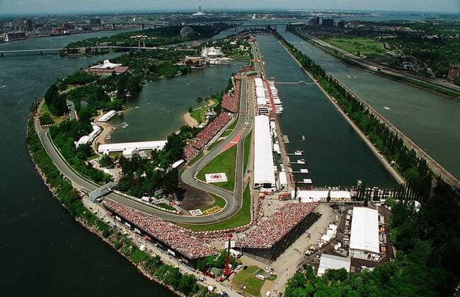 Circuit Gilles Villeneuve in Montreal, der Austragungsort des GP von Kanada, wird ab 2009 aus dem F1 Kalender gestrichen -  Motorsport Grand Prix Herren Großer Preis von Kanada, Formel 1 Weltmeisterschaft, F1, F, GP, WM Totale Circuit de Gilles Villeneuve Montreal
