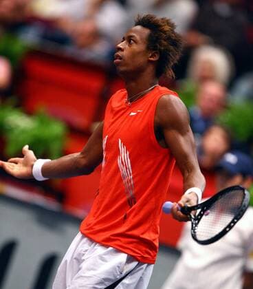 Gael Monfils (Frankreich) ratlos -  Tennis Herren Bank Austria Tennis Trophy 2008, ATP Tour, Finale Einzelbild Wien Enttäuschung,