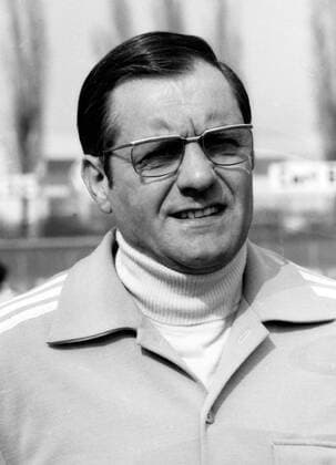 Trainer Otto Knefler (Eintracht Braunschweig) Fußball 1. BL Herren Saison 1974 1975, Eintracht Braunschweig Porträt Braunschweig