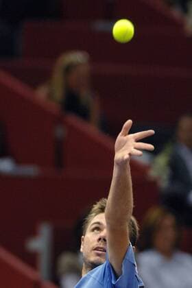 Stanislas Wawrinka (Schweiz) -  Tennis Herren Masters Series 2008, ATP Tour Einzelbild Madrid Dynamik,