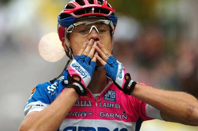 Damiano Cunego (Italien Lampre) gewinnt den Giro Di Lombardia 2008 -  Radsport Herren Giro Di Lombardia 2008, Lombardei Rundfahrt, Lombardeirundfahrt, Straßenradsport, Straße, Rad, Einzelbild Varese - Como Freude,