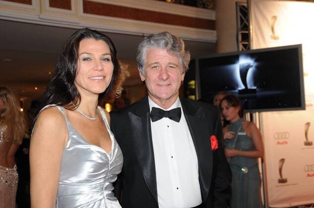 Premiere Kommentator Marcel Reif mit seiner Lebensgefährtin Prof. Marion Kiechle anlässlich des Audi Generation Award 2008 in München Herren Audi Generation Award 2008, Gruppe München