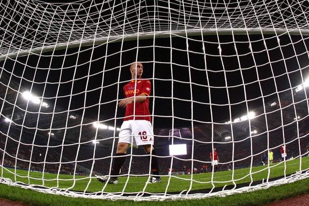 Daniele De Rossi (AS Rom) enttäuscht -  Fußball Herren Serie A 2008 2009, 1. Italienische Liga, AS Roma Einzelbild Rom