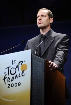 Tourdirektor Christian Prudhomme (Frankreich) bei der Präsentation der Strecke der Tour de France 2009 -  (pan28394) Radsport Herren Tour de France 2009, Vorschau 2008, Straße, Rad, Straßenradsport Einzelbild o0 Funktionär Paris