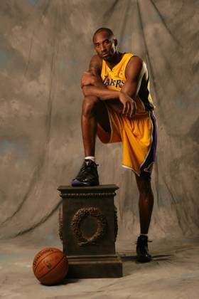Kobe Bryant (Los Angeles Lakers) -  Basketball Herren NBA 2008 2009, Fotostudio, Studioaufnahme, Fotoshooting Einzelbild Los Angeles, LA, L A