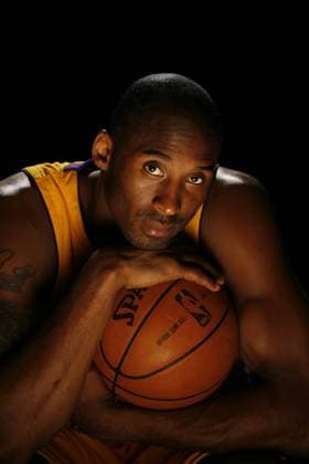 Kobe Bryant (Los Angeles Lakers) -  Basketball Herren NBA 2008 2009, Fotostudio, Studioaufnahme, Fotoshooting Porträt Los Angeles, LA, L A
