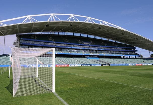 North Harbour Stadium - Spielstätte der Frauen U17 WM 2008 - Fußball WM Damen U17 WM 2008, U17 Nationalteam, Nachwuchs, Jugend, Junioren, Frauen, Frauenfußball Totale Auckland Leere,