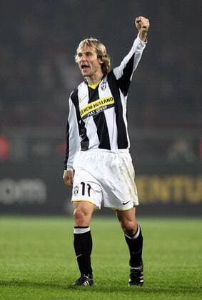 Pavel Nedved (Juventus Turin) - Schlussjubel -  Fußball Herren Serie A 2008 2009, 1. Italienische Liga, Juventus Turin, Juve, Vdig Einzelbild Turin Freude,