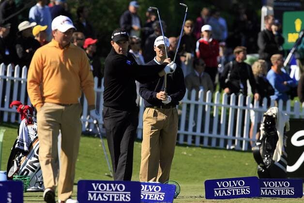 Martin Kaymer (Deutschland, re.) und Padraig Harrington (Irland) - (Icon36908103013) Golf Herren Volvo Masters 2008, PGA European Tour Gruppe Valderrama Golf Club Sotogrande EDITORIAL USE ONLY