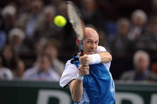Nikolay Davydenko (Russland) -  Tennis Herren BNP Paribas Masters 2008, Series, ATP Tour Einzelbild Paris Bercy Dynamik,