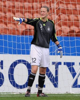 Torfrau Almuth Schult (Deutschland U17) - Fußball Länderspiel Damen U17 WM 2008, U 17, Junioren, Juniorinnen, Jugend, Nachwuchs, Frauen, Frauenfußball, Einzelbild Nationalteam, Nationaltrikot, Hamilton