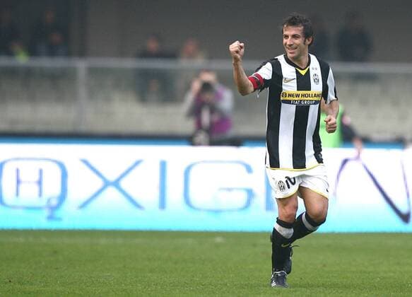 Alessandro del Piero (Juventus Turin) - Torjubel -  Fußball Herren Serie A 2008 2009, 1. Liga, Juve Einzelbild Verona Freude,