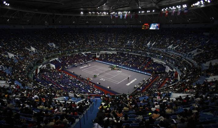 Qi Zhong Stadium - Austragungsort des ATP Masters Cup 2008 -  Tennis WM Herren ATP Masters Cup 2008, Series, Tour Totale Shanghai