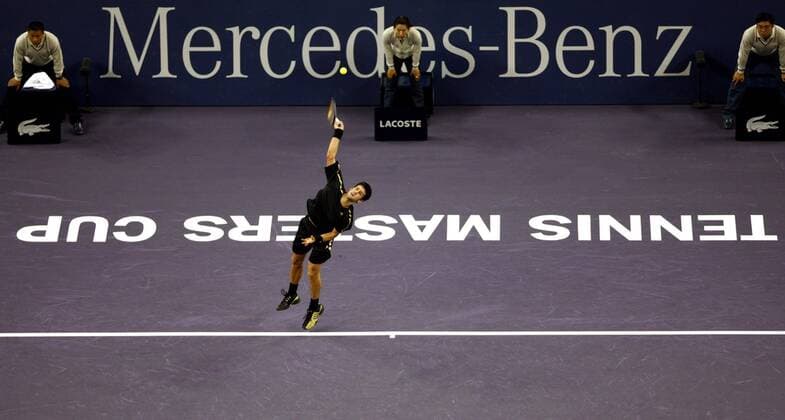 Novak Djokovic (Serbien) -  Tennis WM Herren ATP Masters Cup 2008, Series, Tour Totale Shanghai Dynamik,
