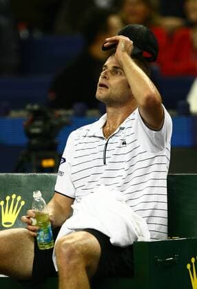 Andy Roddick (USA) -  Tennis WM Herren ATP Masters Cup 2008, Series, Tour, Einzelbild Shanghai