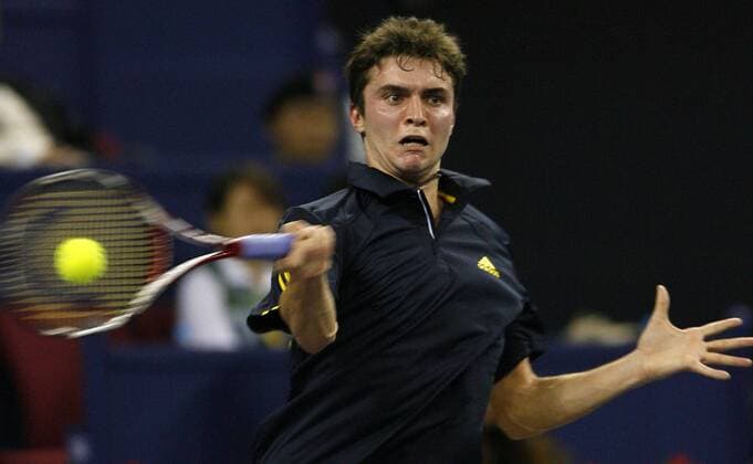 Gilles Simon (Frankreich) -  Tennis WM Herren ATP Masters Cup 2008, Series, Tour, Einzelbild Shanghai Dynamik,
