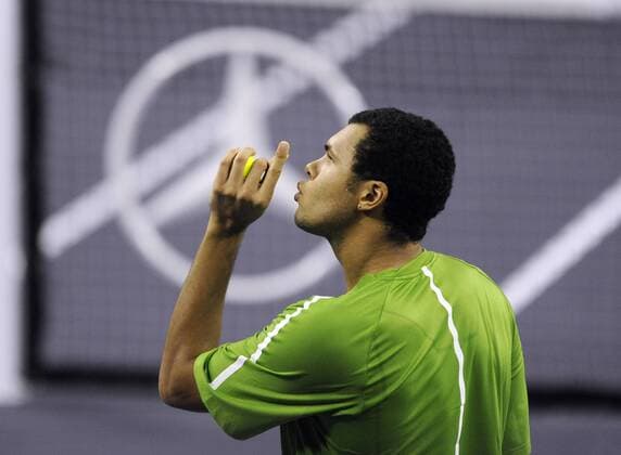 Jo Wilfried Tsonga (Frankreich) Tennis Herren ATP Masters Cup 2008, Series, Tour o0 WM Einzelbild Shanghai