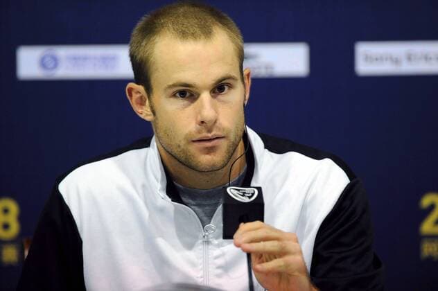 Andy Roddick (USA) - Pressekonferenz nach seinem verletzungsbedingten Aus beim ATP Masters Cup 2008 -  (IMC2008111213380) Tennis Herren ATP Masters Cup 2008, Series, Tour, Pressetermin, Porträt Shanghai