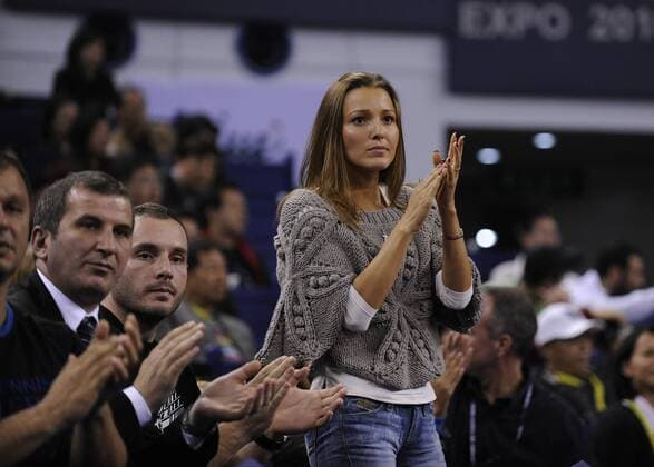 Jelena Ristic, Freundin von Novak Djokovic (Serbien) Tennis WM Herren ATP Masters Cup 2008, Series, Tour, Finale Gruppe Shanghai