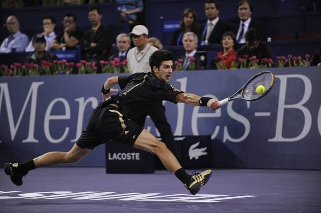 Novak Djokovic (Serbien) Tennis WM Herren ATP Masters Cup 2008, Series, Tour, Finale Einzelbild Shanghai Dynamik,