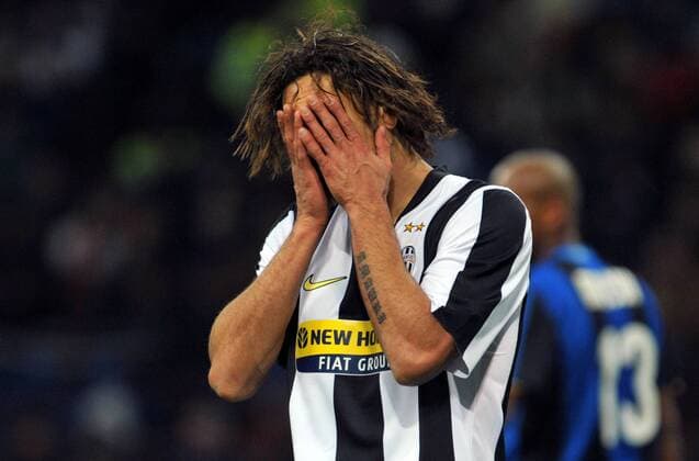 Amauri (Juventus Turin) enttäuscht -  Fußball Herren Serie A 2008 2009, 1. Italienische Liga, Juve Einzelbild Mailand Enttäuschung,
