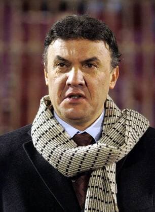 Borislav Mikhailov (Bulgarien), Präsident des bulgarischen Fußballverbandes -  Fußball Länderspiel Herren Freundschaftsspiel 2008, Test, Testspiel, Nationalteam, Vdig Porträt Belgrad