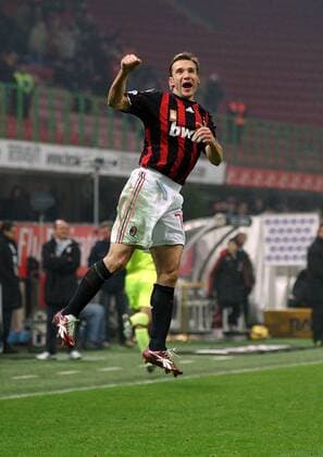 Andriy Shevchenko (AC Mailand) - Torjubel - Fußball Herren Coppa Italia 2008 2009, Italienischer Pokal, Pokalspiel, AC Mailand, Milan Einzelbild Mailand Freude,
