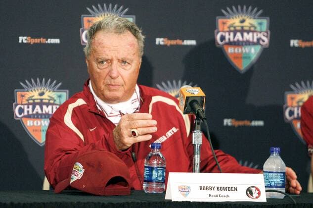 Headcoach Bobby Bowden (Florida State Seminoles) -  American Football Herren Champs Sports Bowl 2008, NCAA College League 2009, Collegefootball, University, FSU Einzelbild Orlando