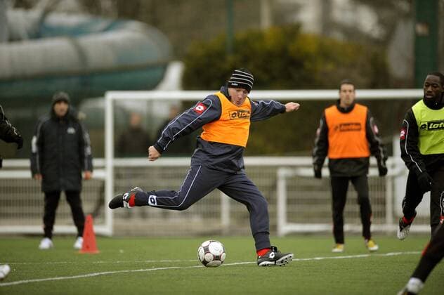Trainer Luis Fernandez (Reims, Mitte) -  Fußball Herren Ligue Deux 2008 2009, 2. Französische Liga, Stade de Reims Gruppe Reims