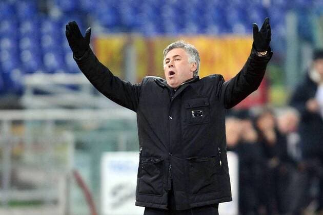 Trainer Carlo Ancelotti (AC Mailand) unzufrieden -  Fußball Herren Serie A 2008 2009, 1. Italienische Liga, AC Mailand, Milan Einzelbild Rom