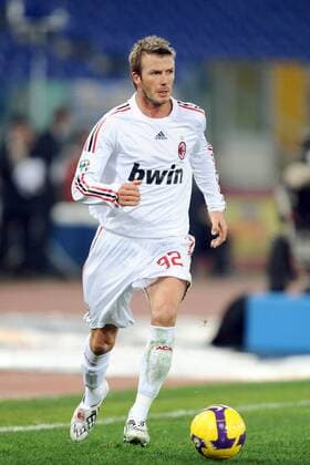 David Beckham (AC Mailand) -  Fußball Herren Serie A 2008 2009, 1. Italienische Liga, AC Mailand, Milan Einzelbild Rom