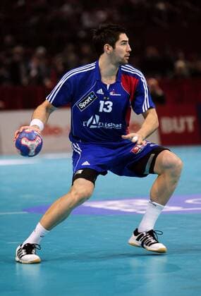 Nikola Karabatic (Frankreich) -  (pan29432) Handball Länderspiel Herren Tournoi de Paris 2009, Freundschaftsspiel, Test, Testspiel, Nationalteam, Nationaltrikot Einzelbild Paris Dynamik,