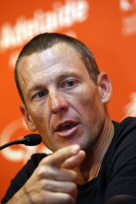 Lance Armstrong (USA) während der Pressekonferenz anlässlich seines Comebacks bei der 11. Tour Down Under 2009 -  Radsport Herren 11. Tour Down Under 2009, Rad, Straßenradsport, Straße, Vdig o0 ProTour Porträt Adelaide