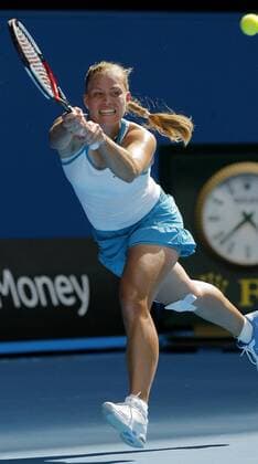 Angelique Kerber (Deutschland) -  Tennis Damen Australian Open 2009, Grand Slam, WTA Tour Einzelbild Melbourne Dynamik, Anstrengung,