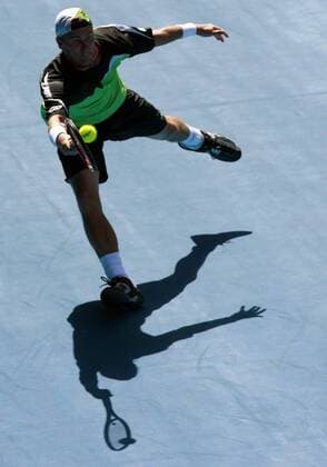Lleyton Hewitt (Australien) -  Tennis Herren Australian Open 2009, Grand Slam, ATP Tour Einzelbild Melbourne Dynamik,