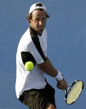 Dieter Kindlmann (Deutschland) Tennis Herren Australian Open 2009, Grand Slam, ATP Tour Einzelbild Melbourne Dynamik,