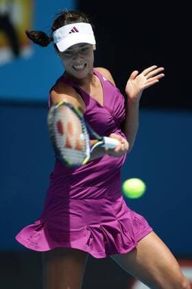 Ana Ivanovic (Serbien) Tennis Damen Australian Open 2009, Grand Slam, WTA Tour Einzelbild Melbourne Dynamik,