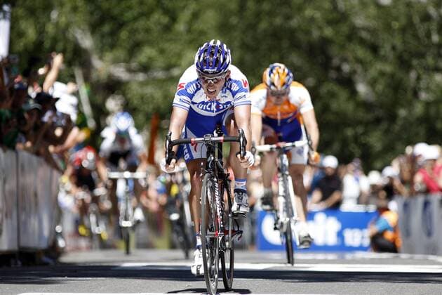 Allan Davis (Australien Quick Step) gewinnt die 2. Etappe der Tour Down Under 2009 -  Radsport Herren Tour Down Under 2009, ProTour, Straßenradsport, Straße, Rad, Vdig Einzelbild 2. Etappe: Hahndorf - Stirling